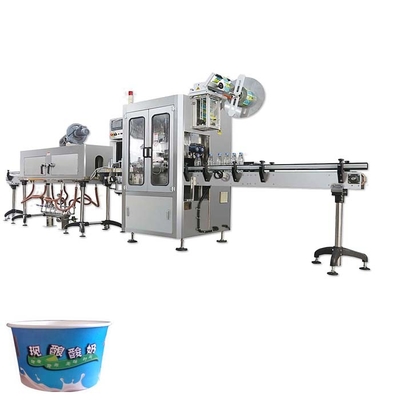 China automatisch krimp de machine van het kokeretiket met document koffie van de koppen de plastic kop de kop automatische tonnen koker etiketteringsmachi krimpen leverancier